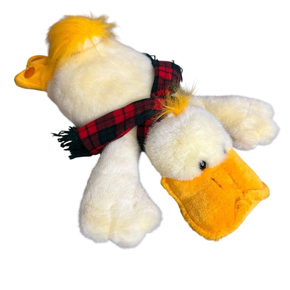 Fiesta Plush Toy Daffodil the Duck Stuffed Animal 17in Original Scarf Vintage